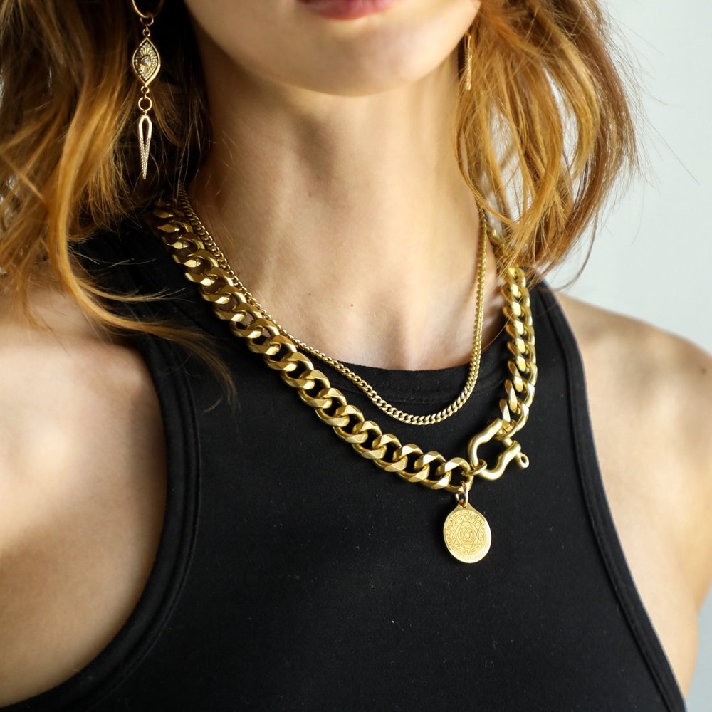 RACHEL NATHAN Shackle Classic All Knowing Necklace