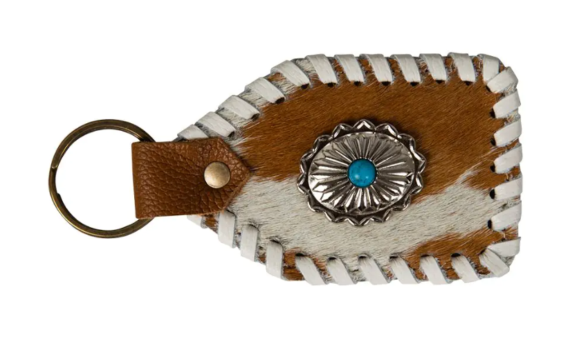 ABCO Stitched Hairon Hide Key Fob