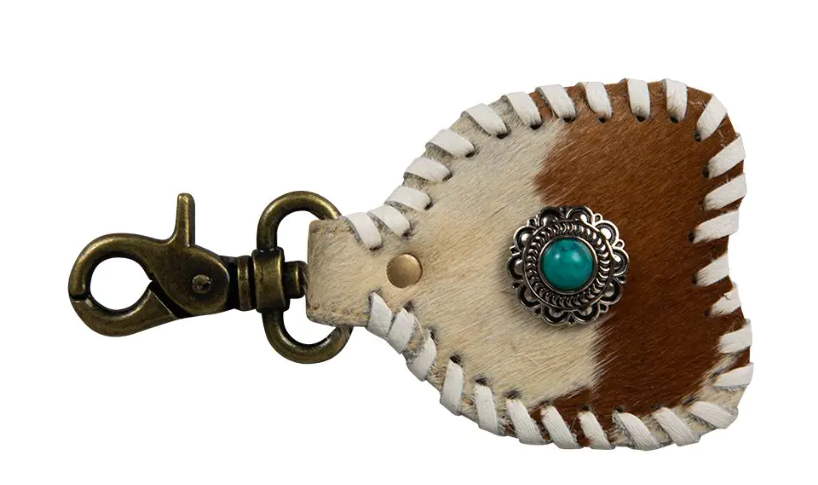 ABCO Stitched Hairon Hide Key Fob