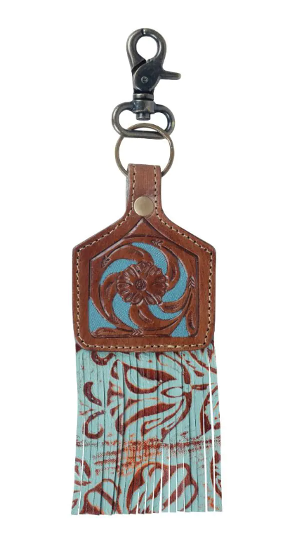 ABCO Tooled Leather Key Fob