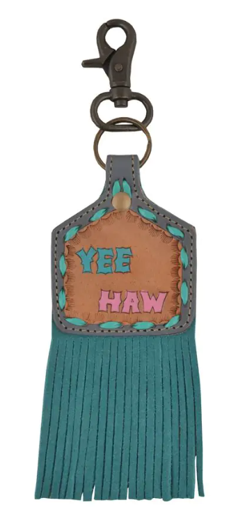 ABCO Bright Sunflower Leather Keychain