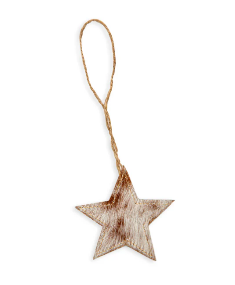 ABCO Christmas Hair-on Hide Ornament