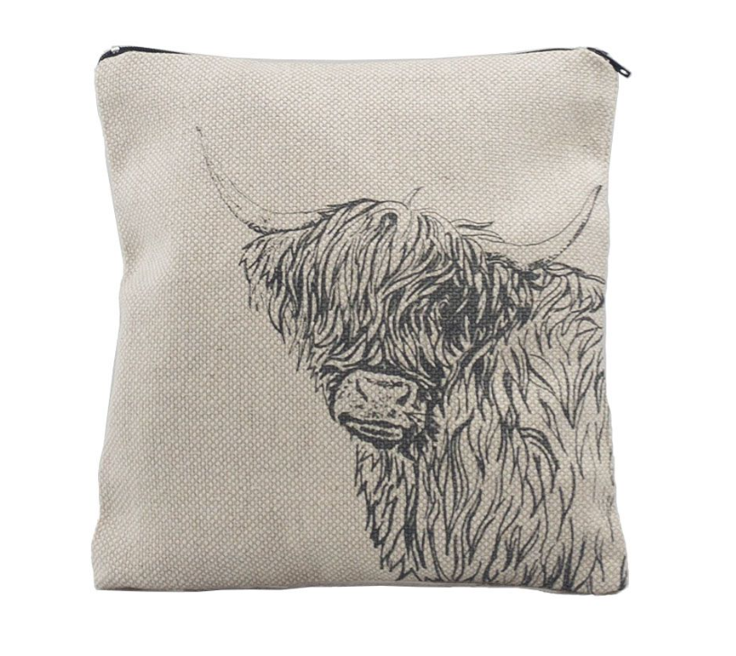 ABCO Linen Cosmetic Pouch