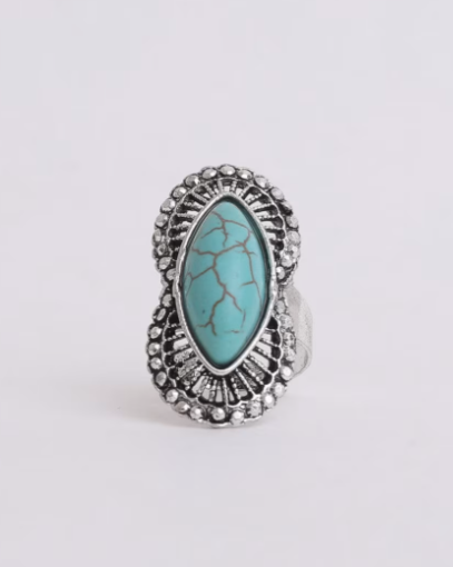 ABCO Go West Adjustable Turquoise Ring