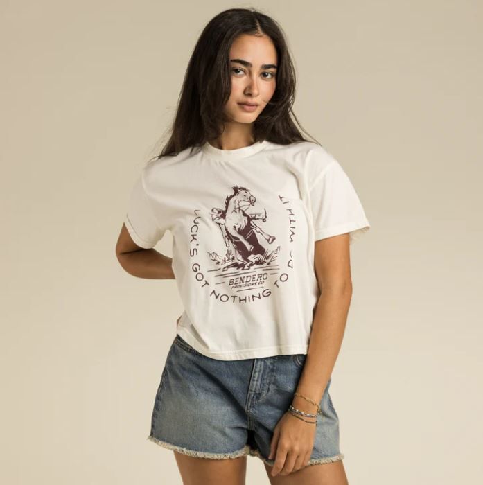 SENDERO No Luck Crop Tee