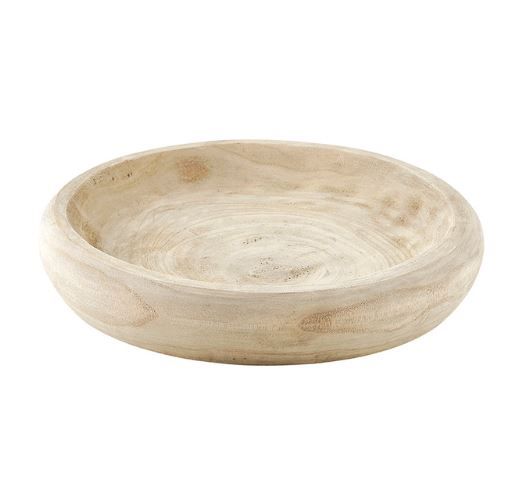 PAULOWNIA Large Wood Natural Bowl