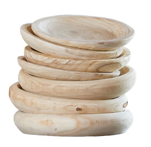 PAULOWNIA Large Wood Natural Bowl