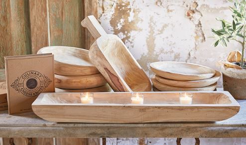 PAULOWNIA Large Wood Natural Bowl