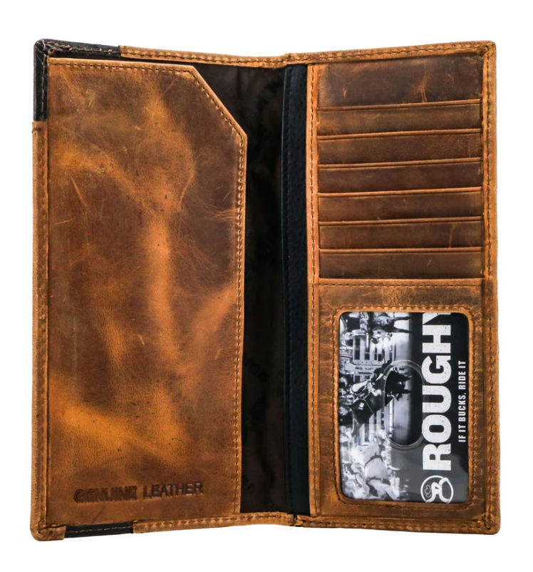 HOOEY Shiloh Diamond Patchwork Wallet With 1872 Concho