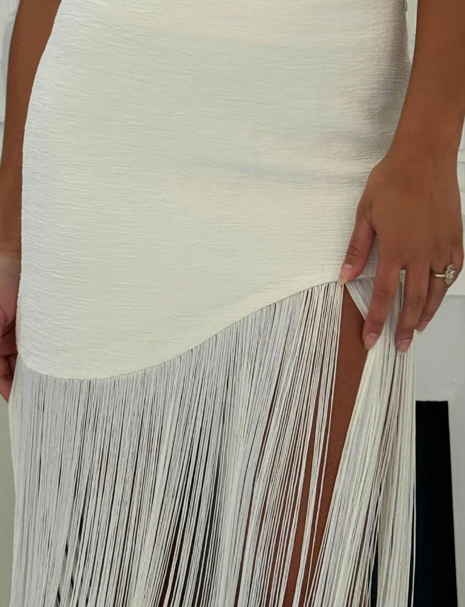 AFTER STUDIO Fringe Skirt