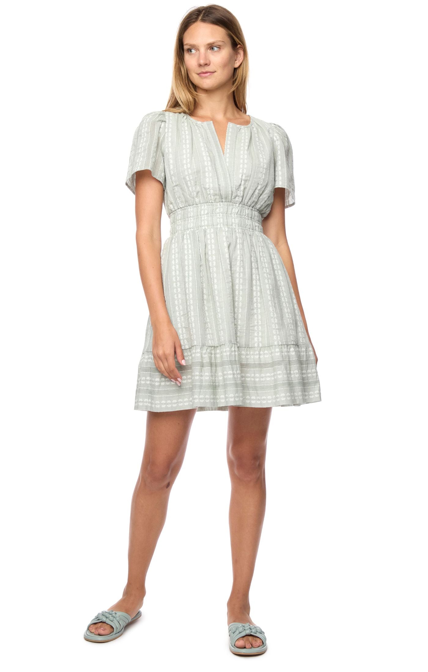 FLAG & ANTHEM Cheyenne SS Tired Mini Dress