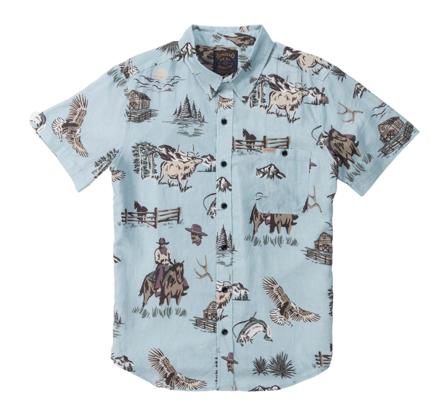 SENDERO City Slicker Button Up Short Sleeve Shirt