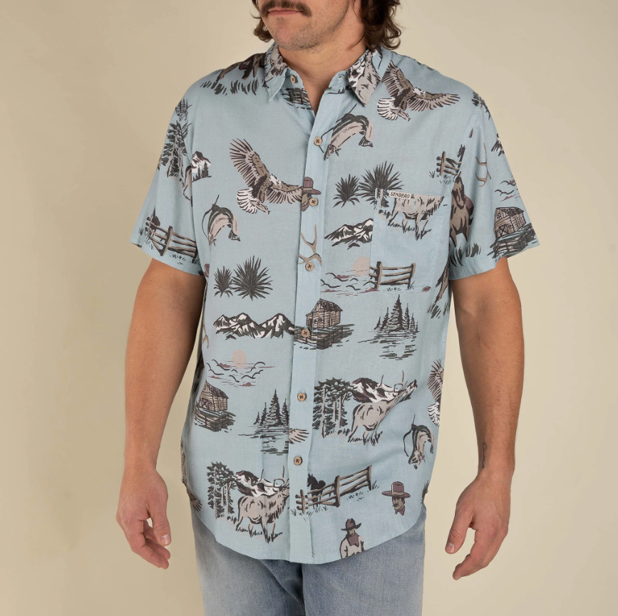 SENDERO City Slicker Button Up Short Sleeve Shirt