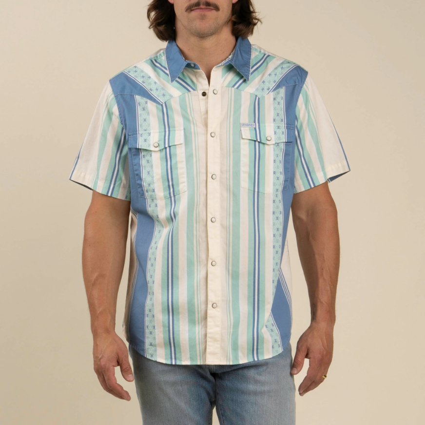 SENDERO Serape Pearl Snap Short Sleeve Shirt