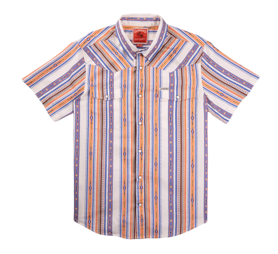 SENDERO Serape Pearl Snap Short Sleeve Shirt