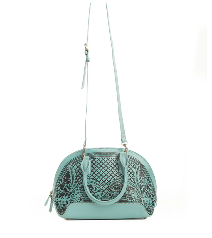 ABCO Peonie Creek Hand Tooled Bag