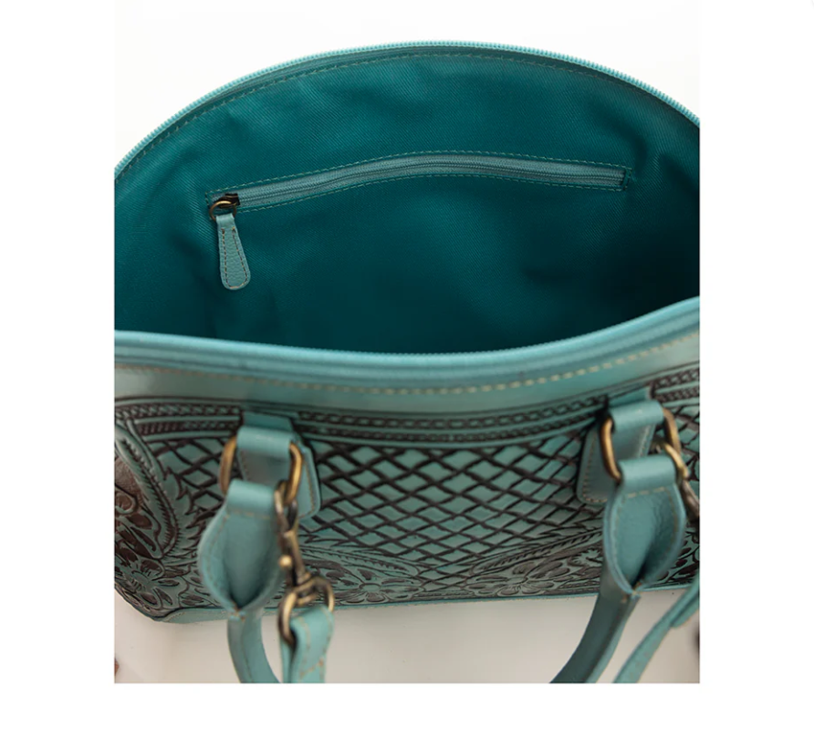 ABCO Peonie Creek Hand Tooled Bag