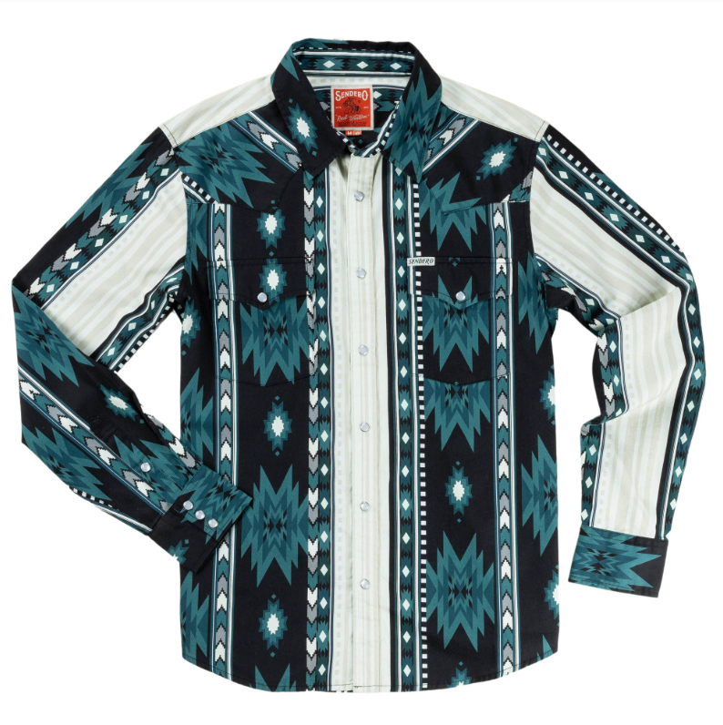 SENDERO Serape Pearl Snap Shirt