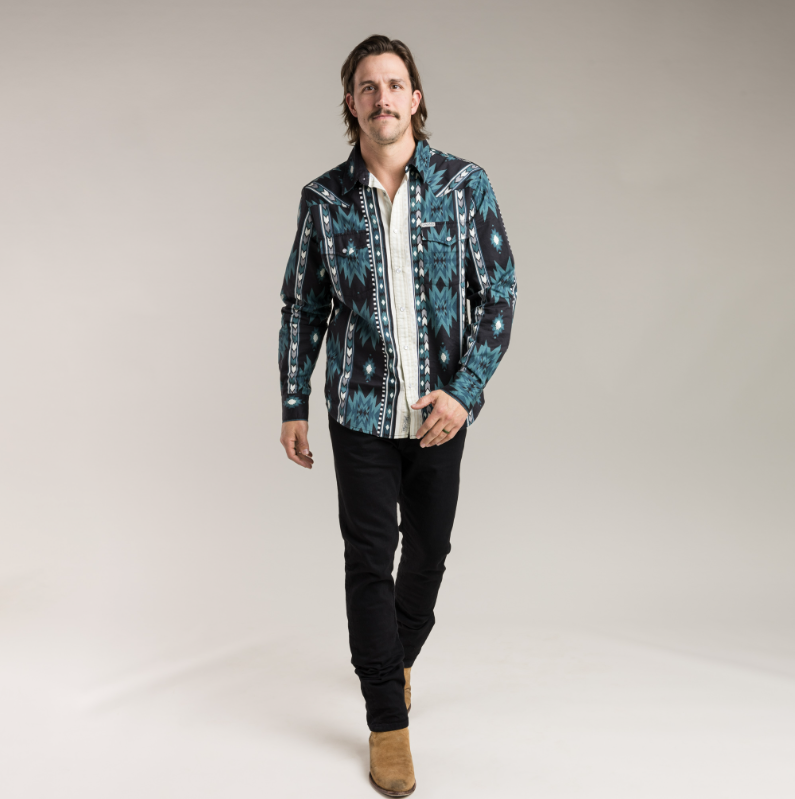 SENDERO Serape Pearl Snap Shirt