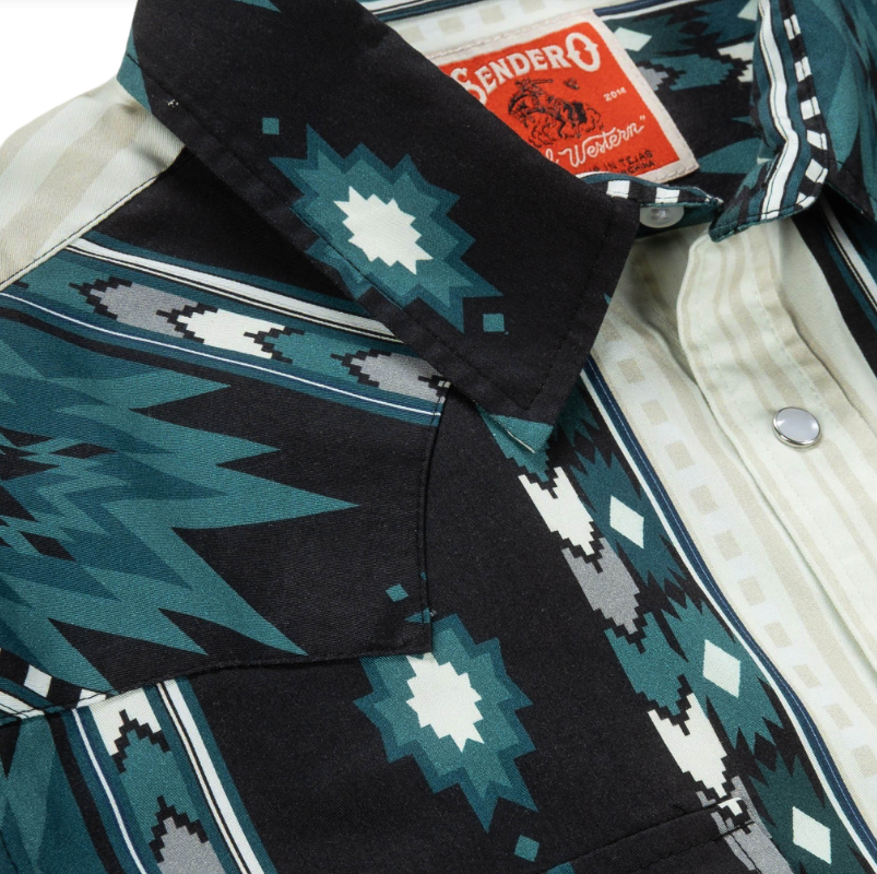 SENDERO Serape Pearl Snap Shirt