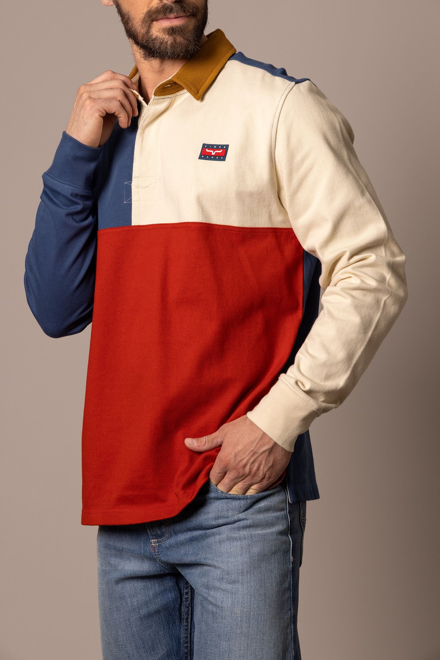 KIMES RANCH Marx Rugby Pullover