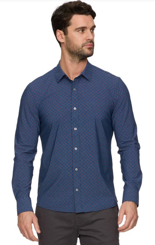 FLAG & ANTHEM Amos LS Printed Journey Shirt