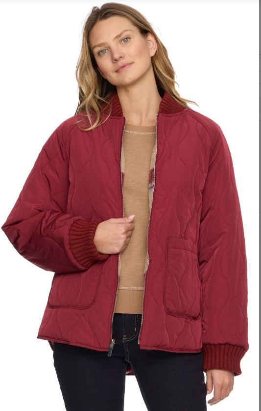 FLAG & ANTHEM Anniston Reversible Quilted Bomber Jacket