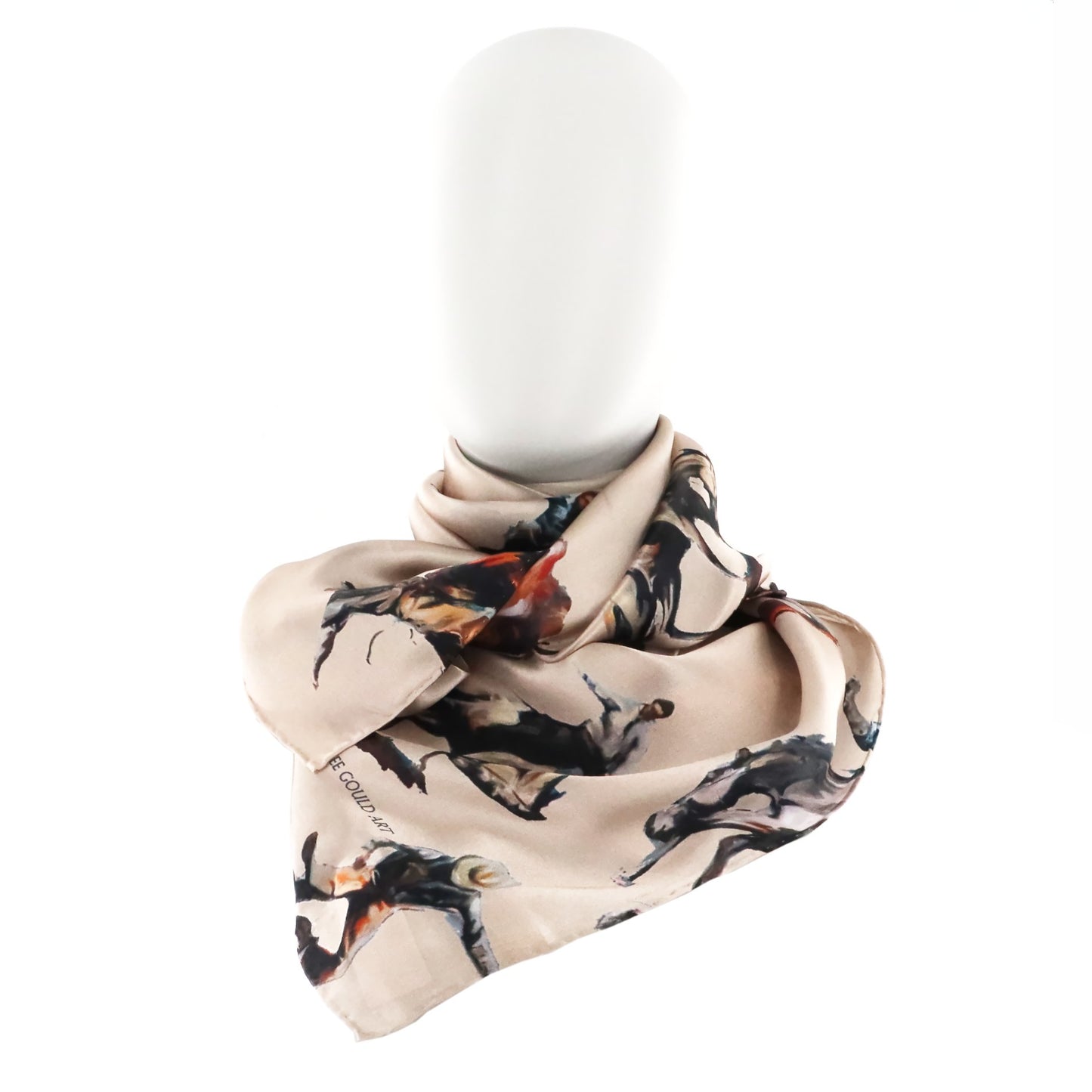 RENEE GOULD Broncs Silk Scarf