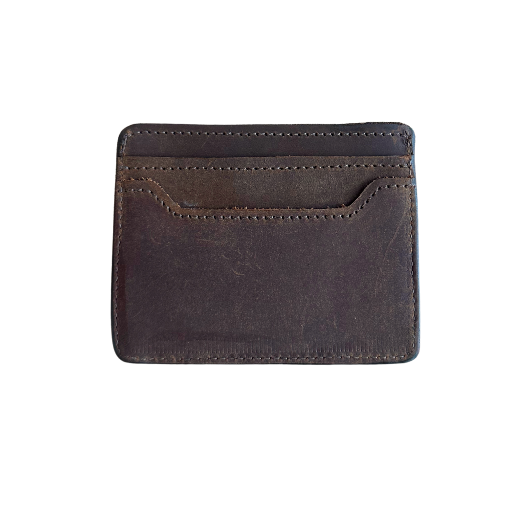 Brown Leather Double Sided Card Holder