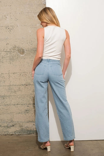 BLUE B Round Neck Fitted Crop Rhinestone Studded Holfix Sweate