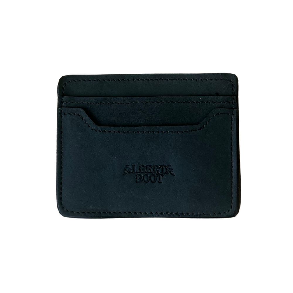 Leather double side card holder