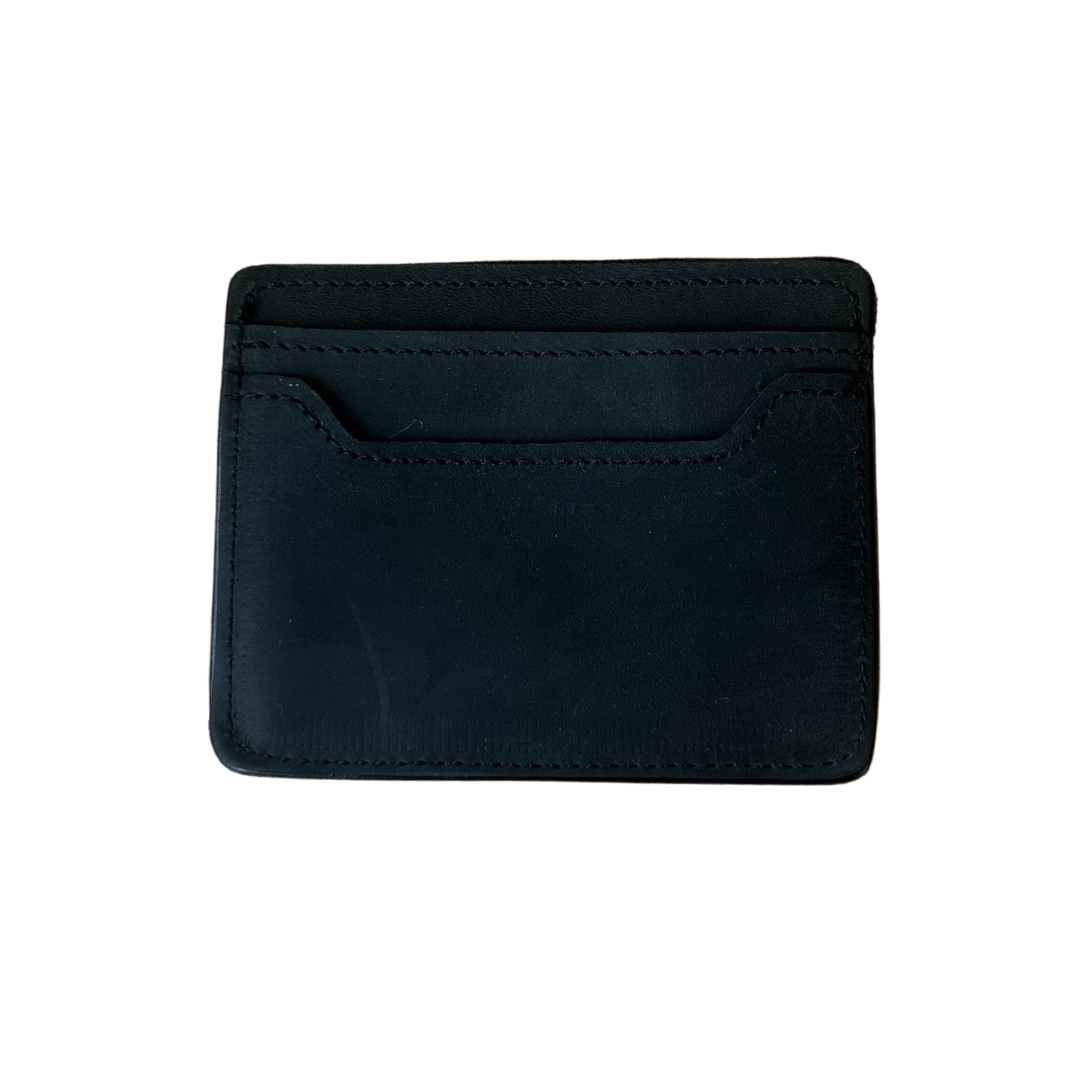 Black Leather Card Holder