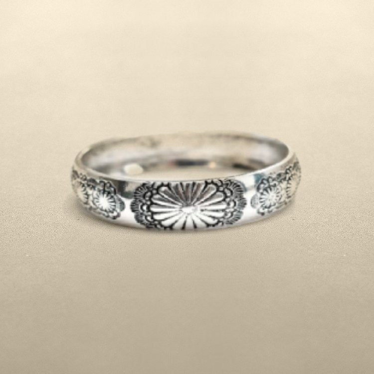 ABCO Stamped Burst Bangle