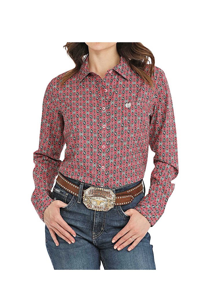 CINCH Arenaflex Geometric Button Down Western Shirt