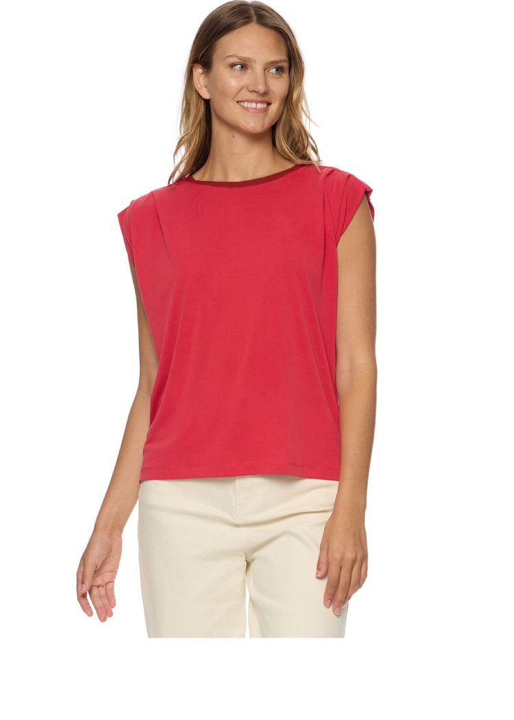 FLAG & ANTHEM Fresno Pleated Slvless Tee