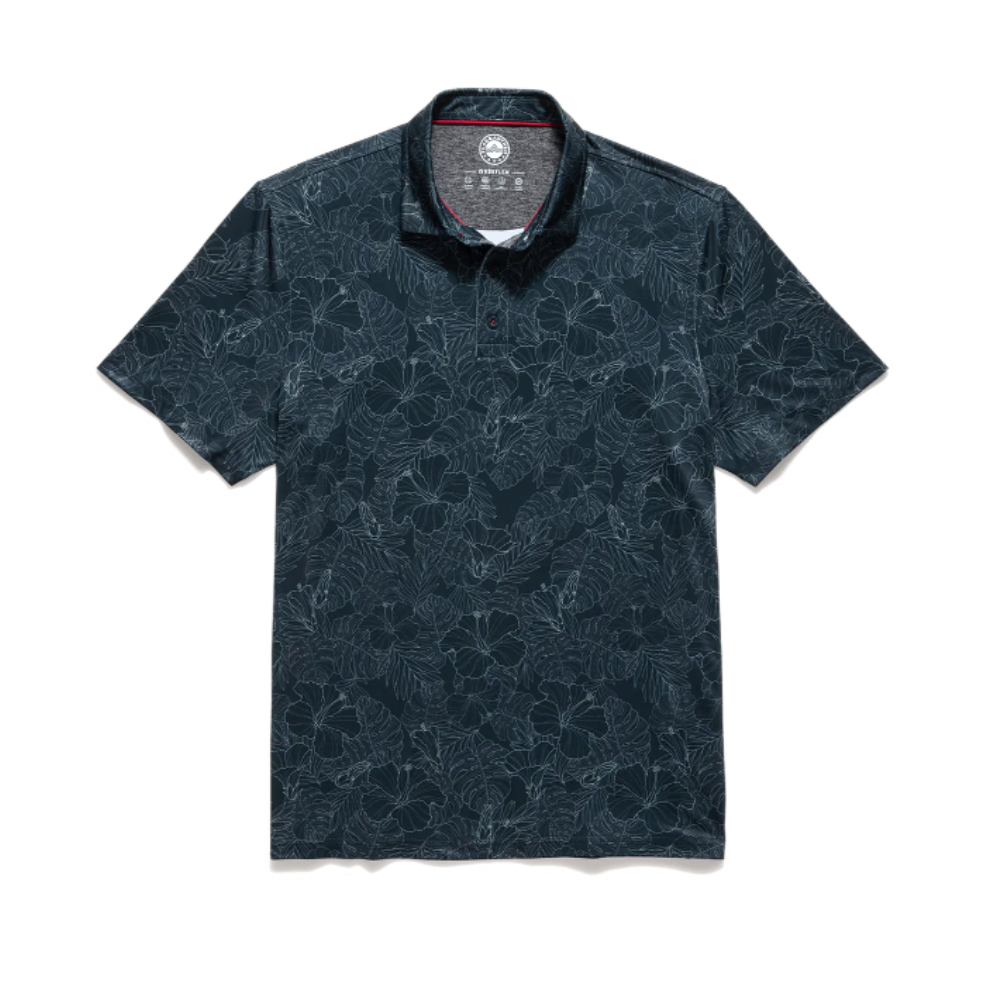 FLAG & ANTHEM Manteca SS All Over Floral Print Performance Polo