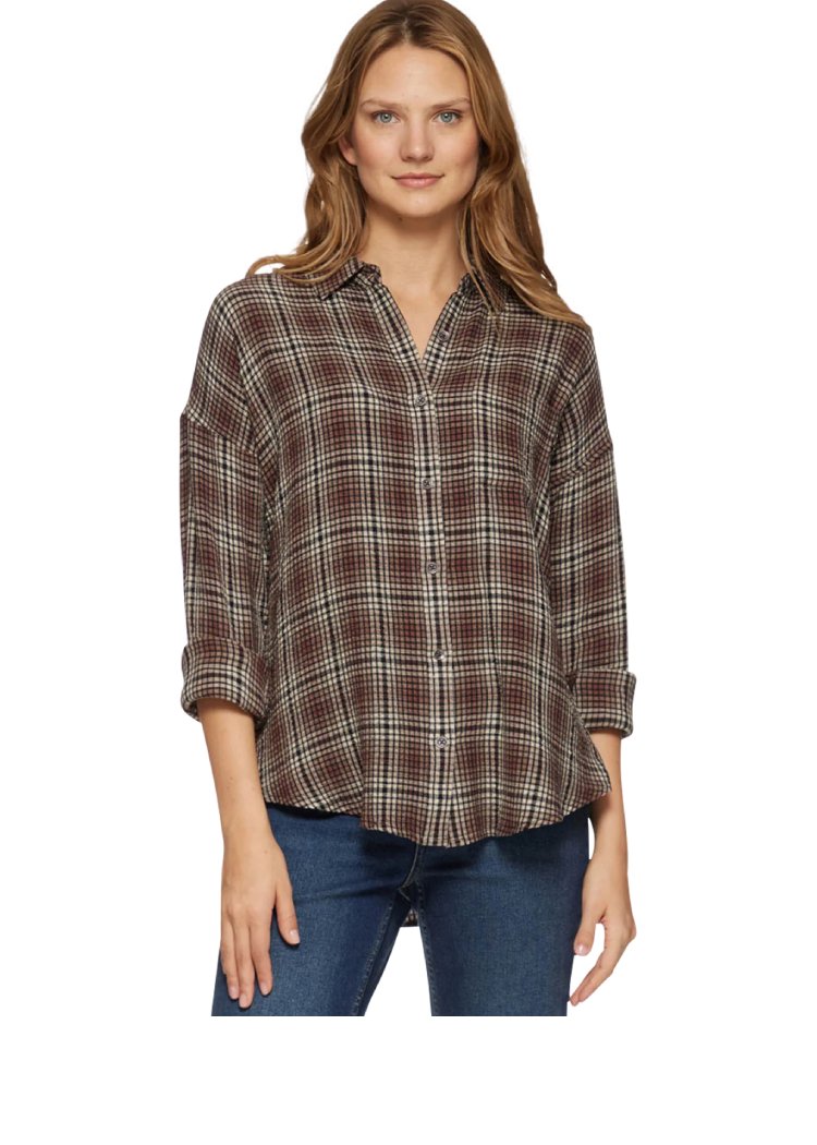 FLAG & ANTHEM Paden Boyfriend Woven Shirt