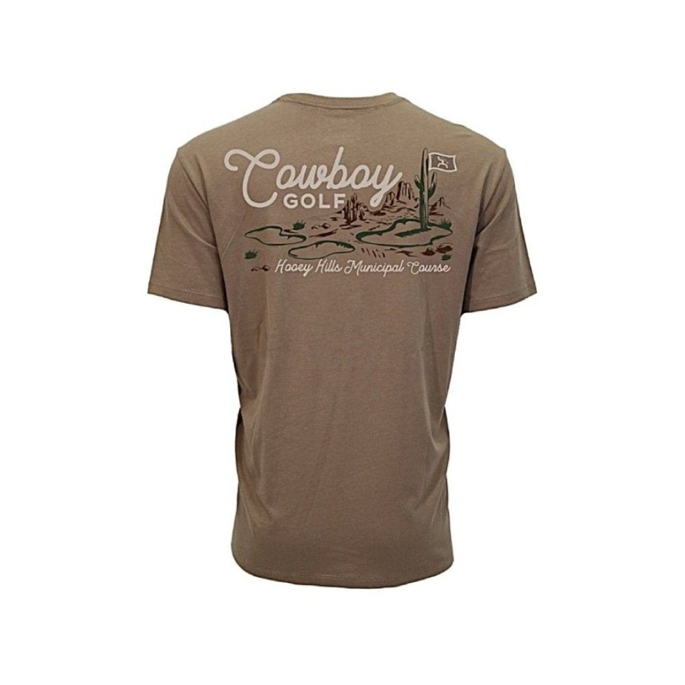 HOOEY Hills Crew Neck Cowboy Golf Logo Tee