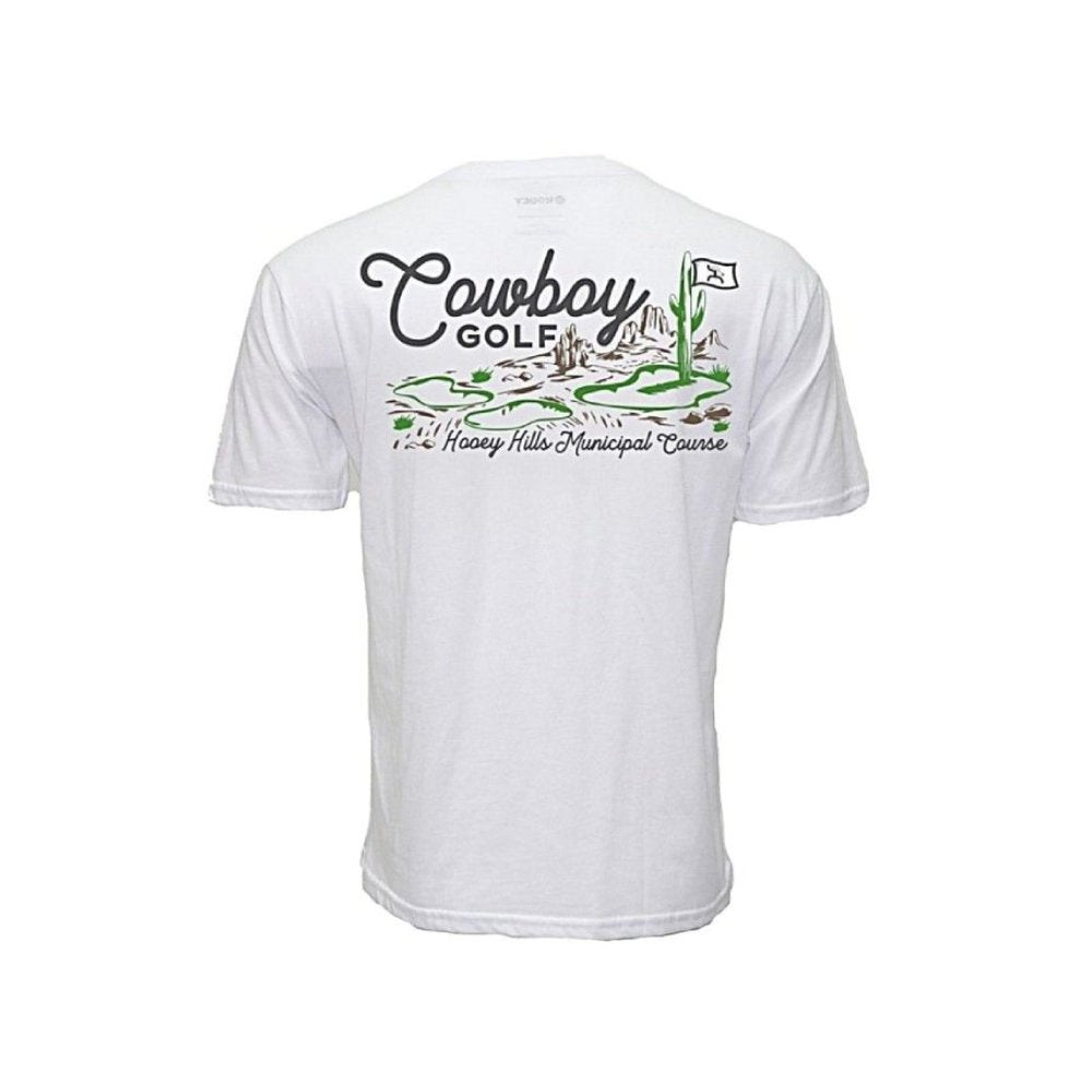 HOOEY Hills Crew Neck Cowboy Golf Logo Tee