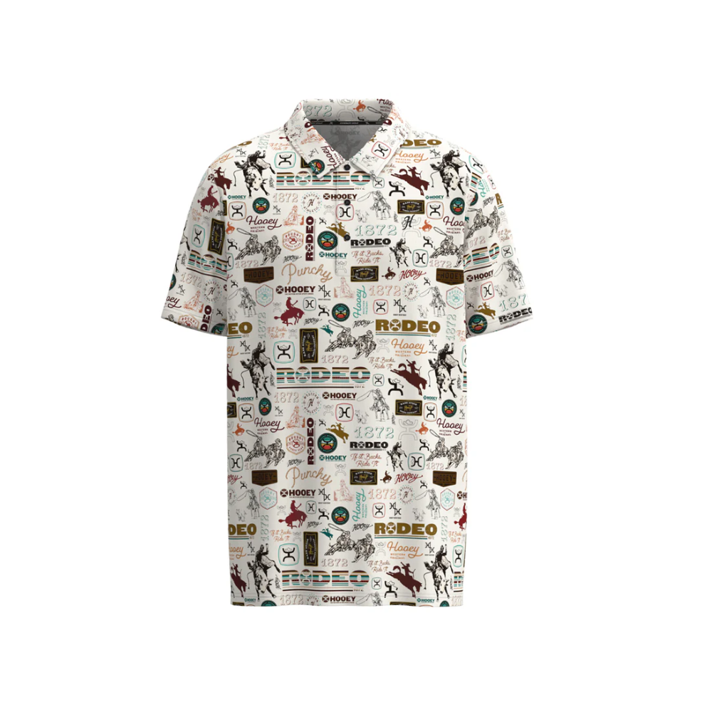 HOOEY The Weekender Print Polo