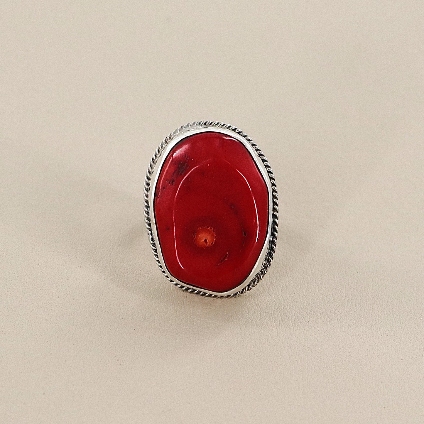 PAIGE WALLACE Coral Freeform Nugget Ring
