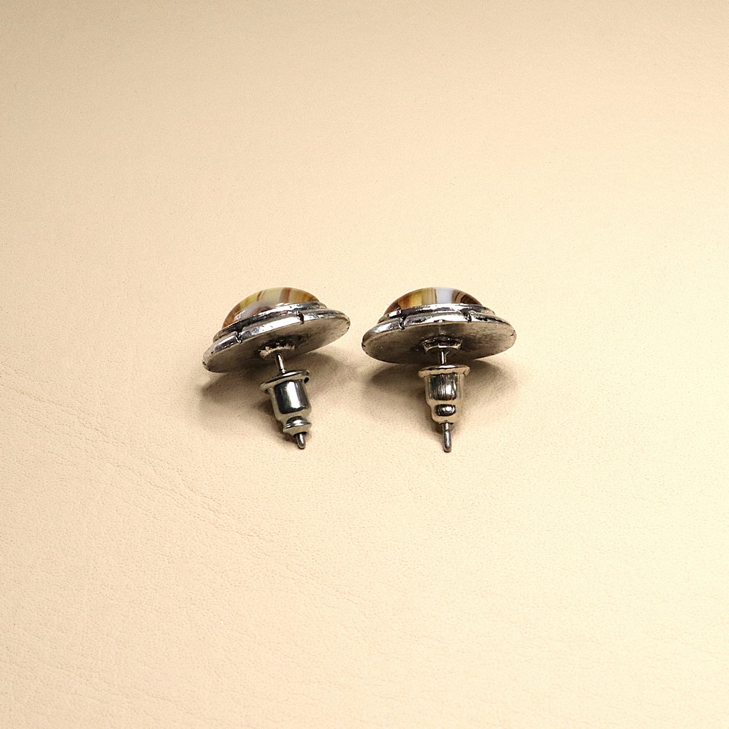 ABCO Amber Desert Moon Earrings
