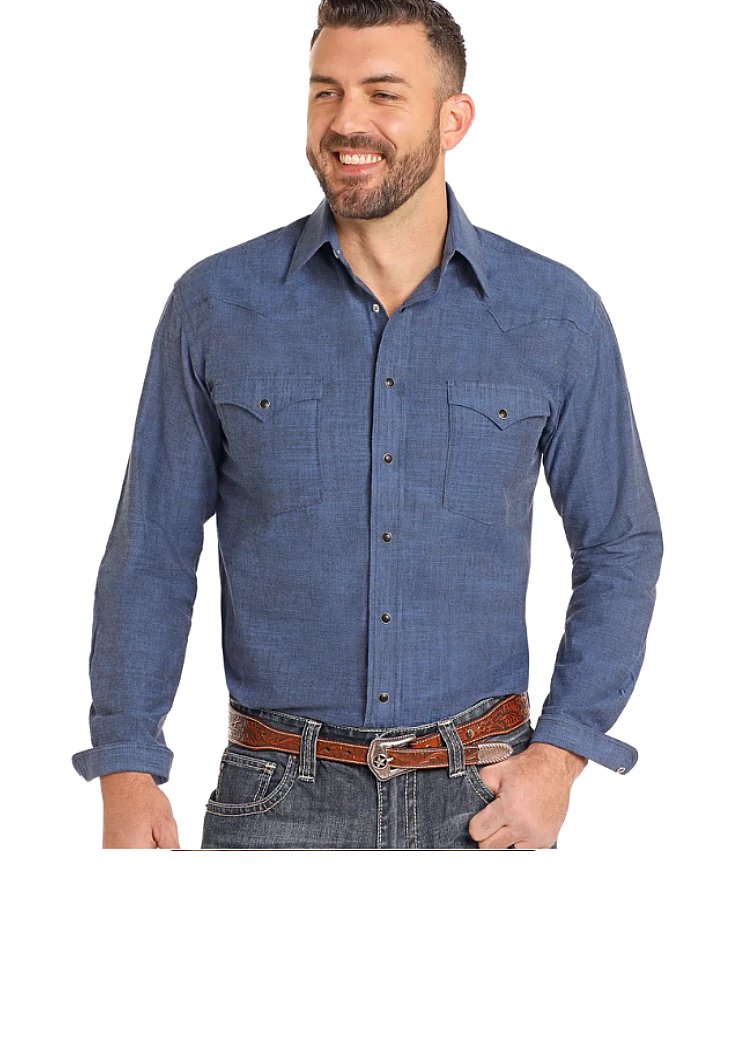 ROCK & ROLL MENS LS SNAP SHIRT
