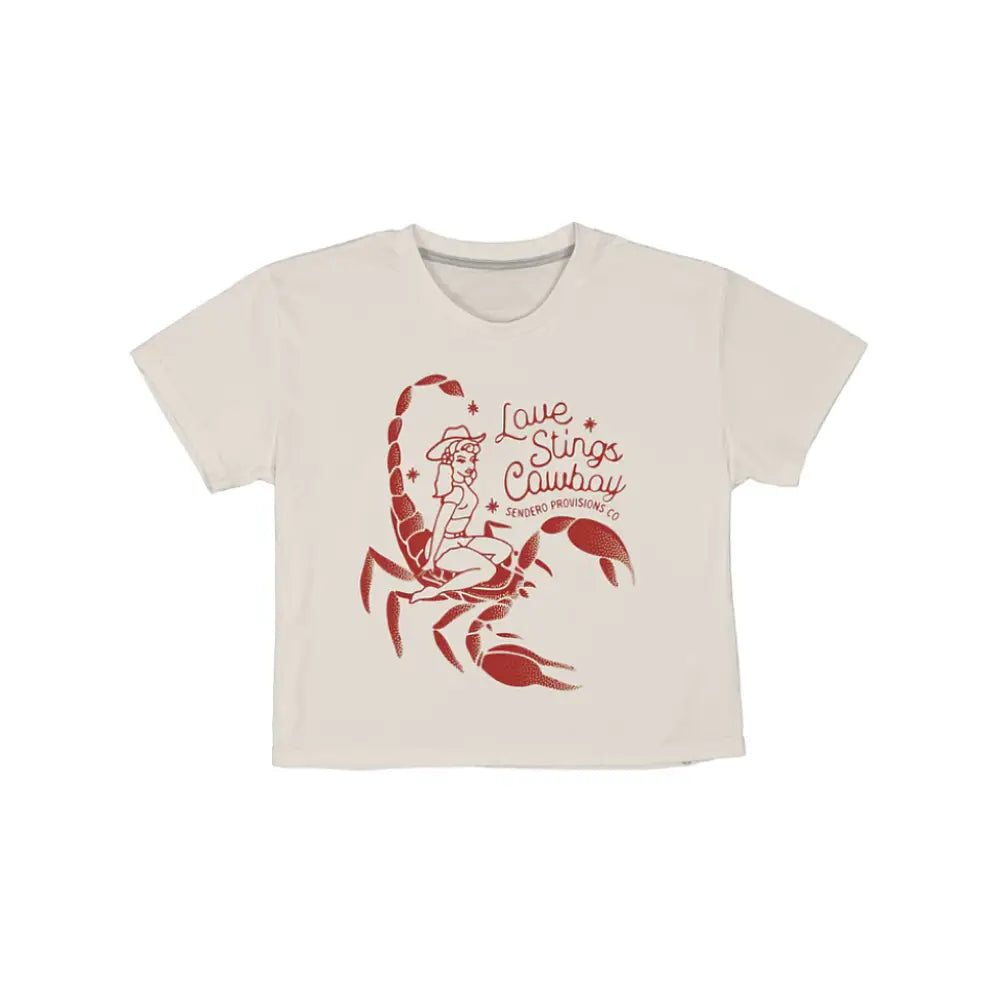 SENDERO Love Stings Crop Tee