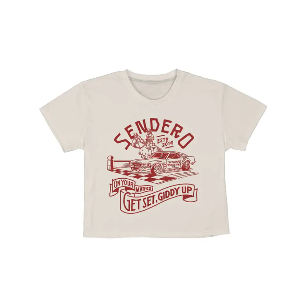 SENDERO Giddy Up Crop Tee