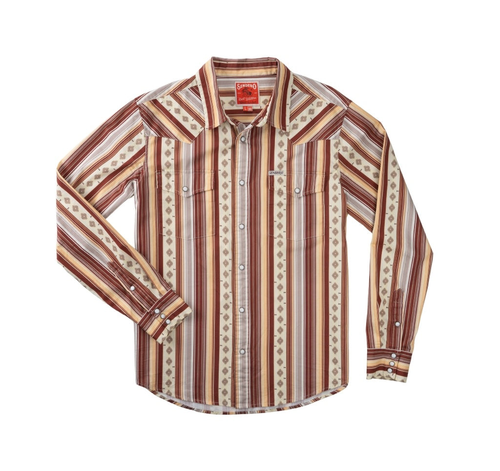 SENDERO Serape Pearl Snap Shirt – Alberta Boot