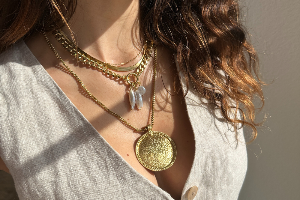 RACHEL NATHAN Shield Necklace