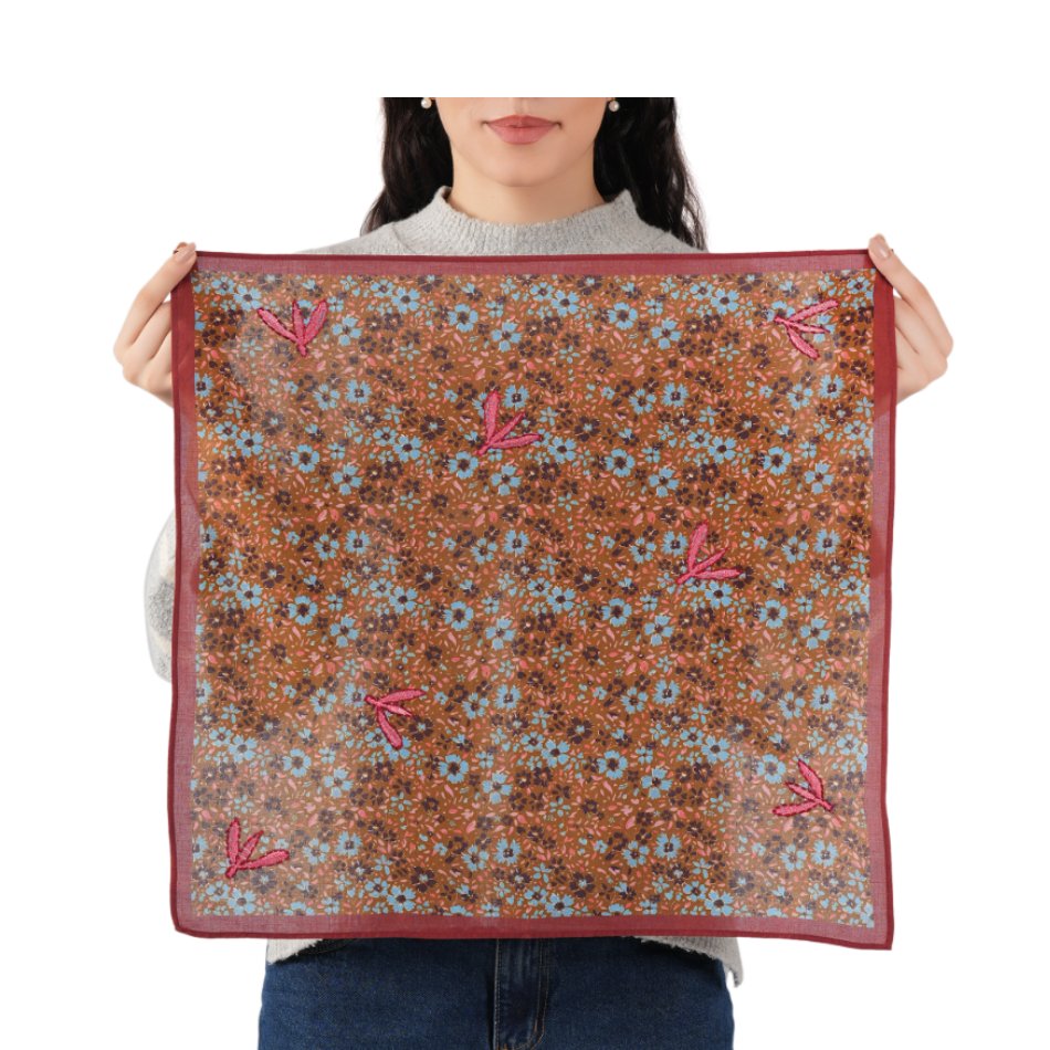 SHIVANI Midnight Bloom Scarf