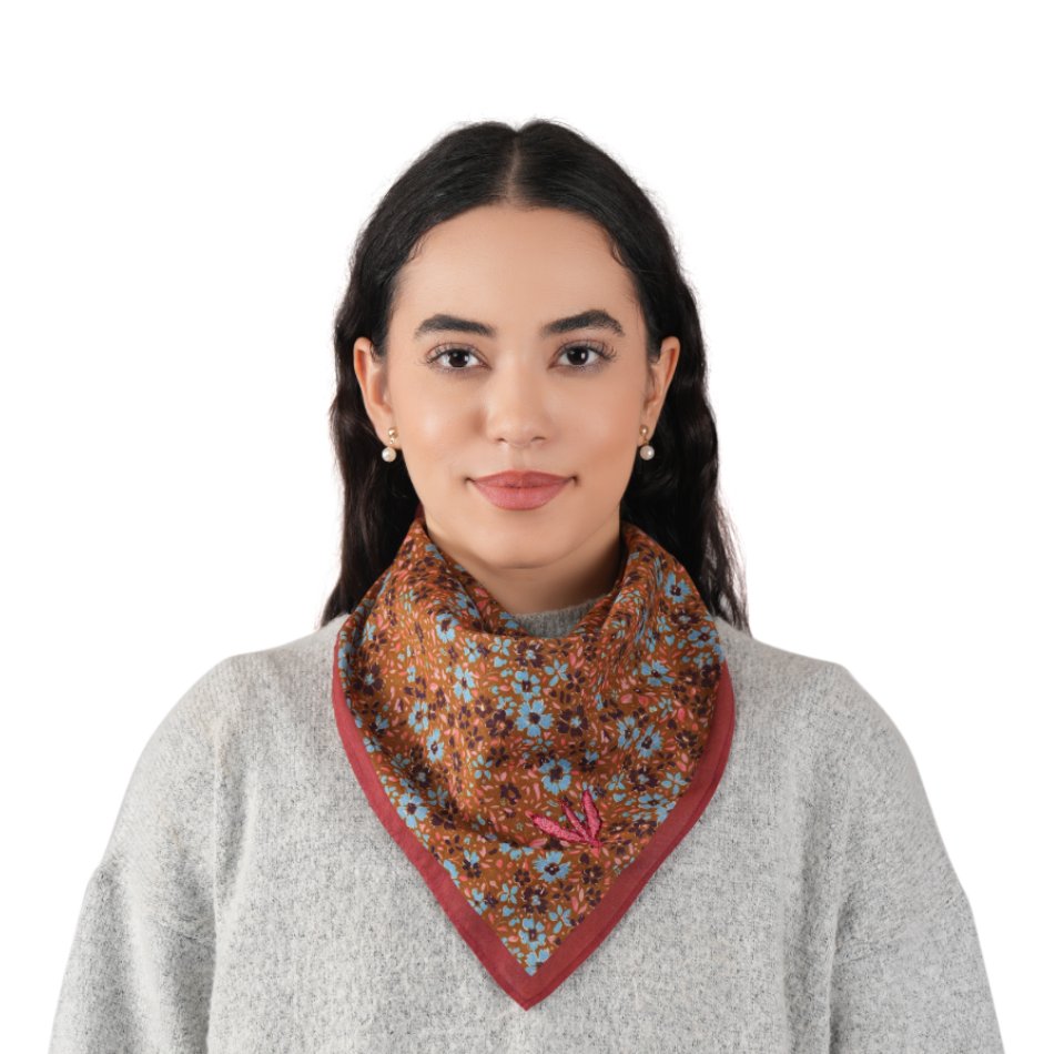 SHIVANI Midnight Bloom Scarf