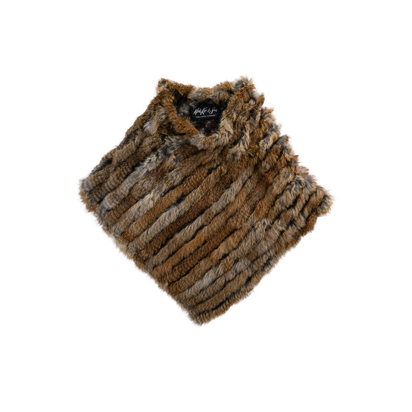MORRIS KAYE & SONS Knit Rabbit Poncho